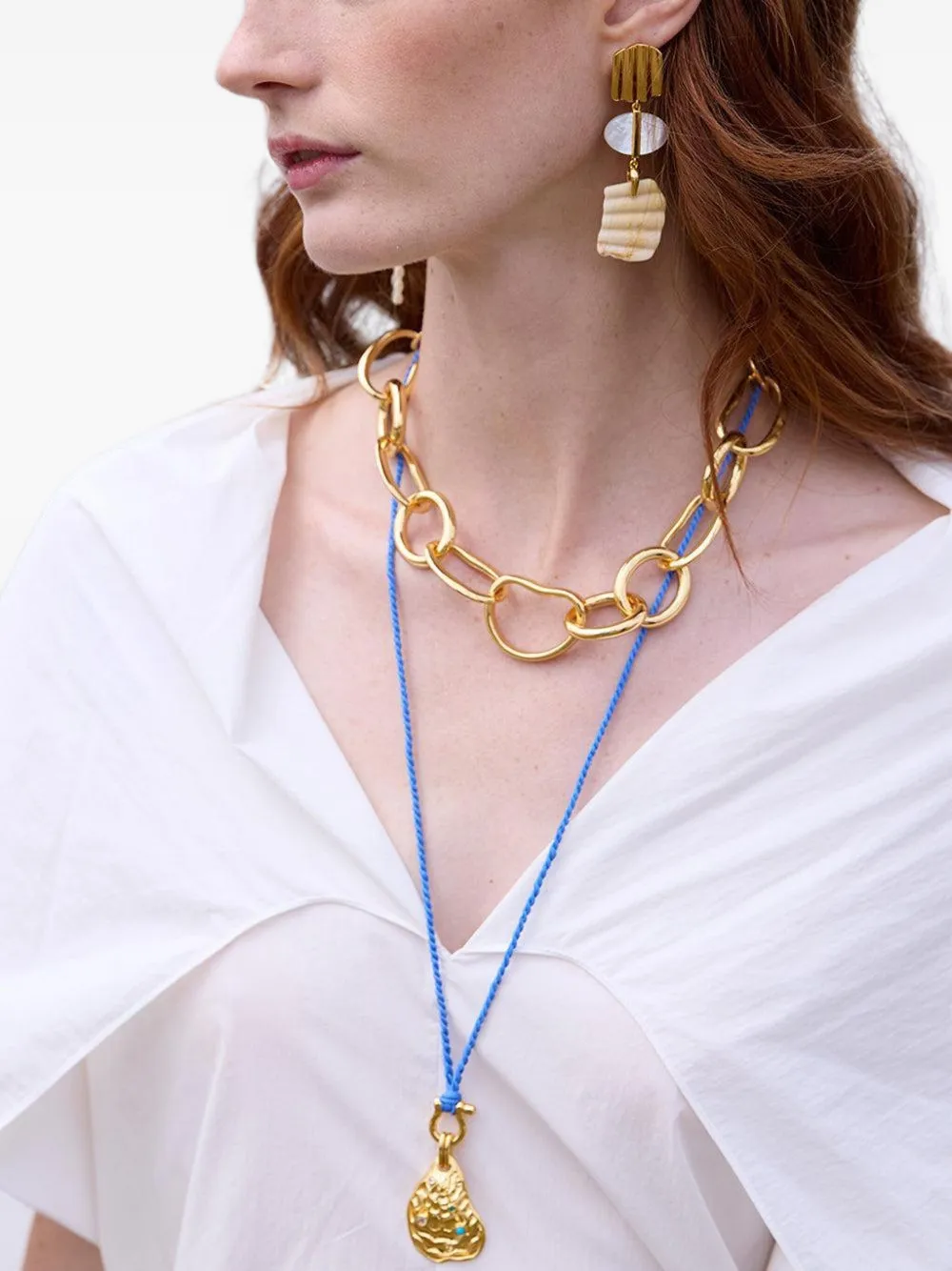 Lizzie Fortunato Halsketting met hanger - Goud