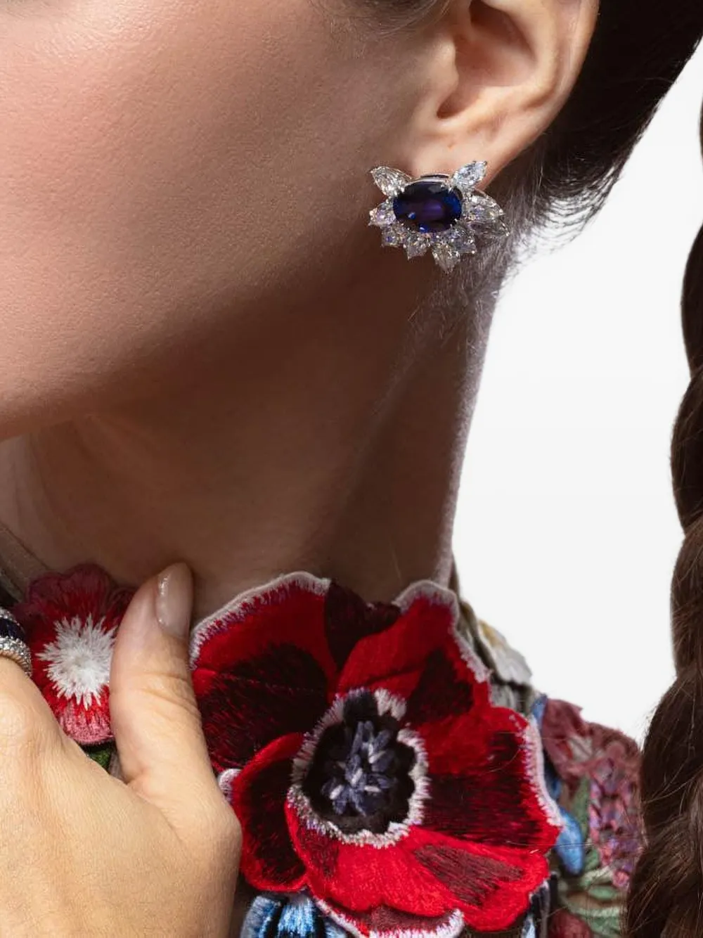 Fantasia by Deserio aretes con zafiro | azul | Image 1