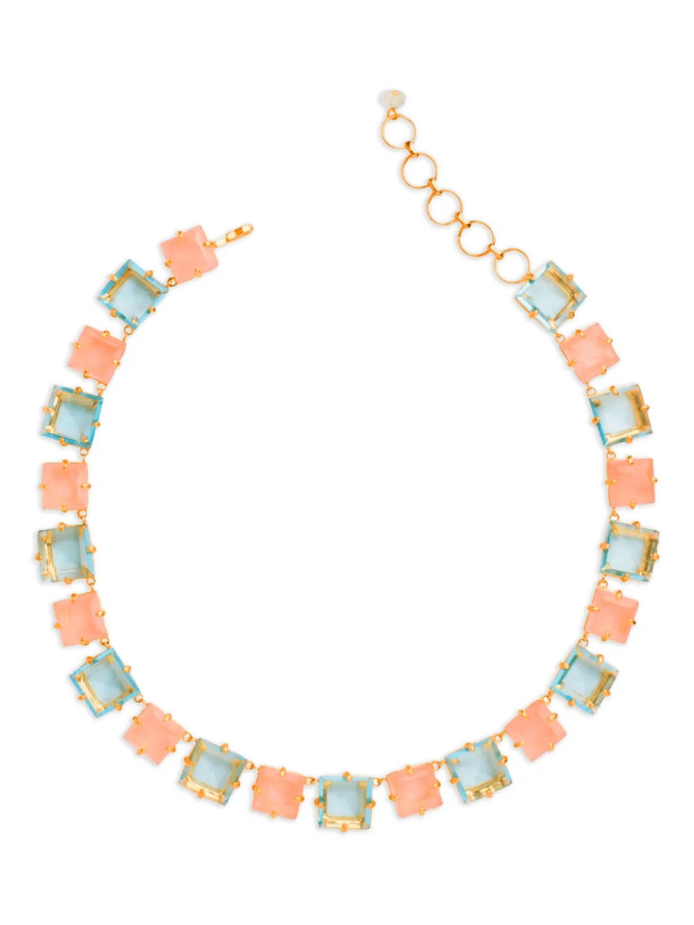 Bounkit Jewelry Collana con quarzo - Blu