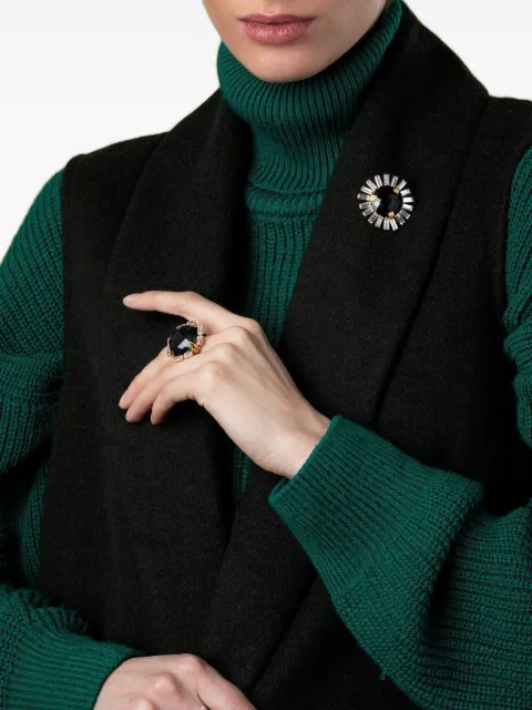 Bounkit Jewelry Lilith onyx quartz ring