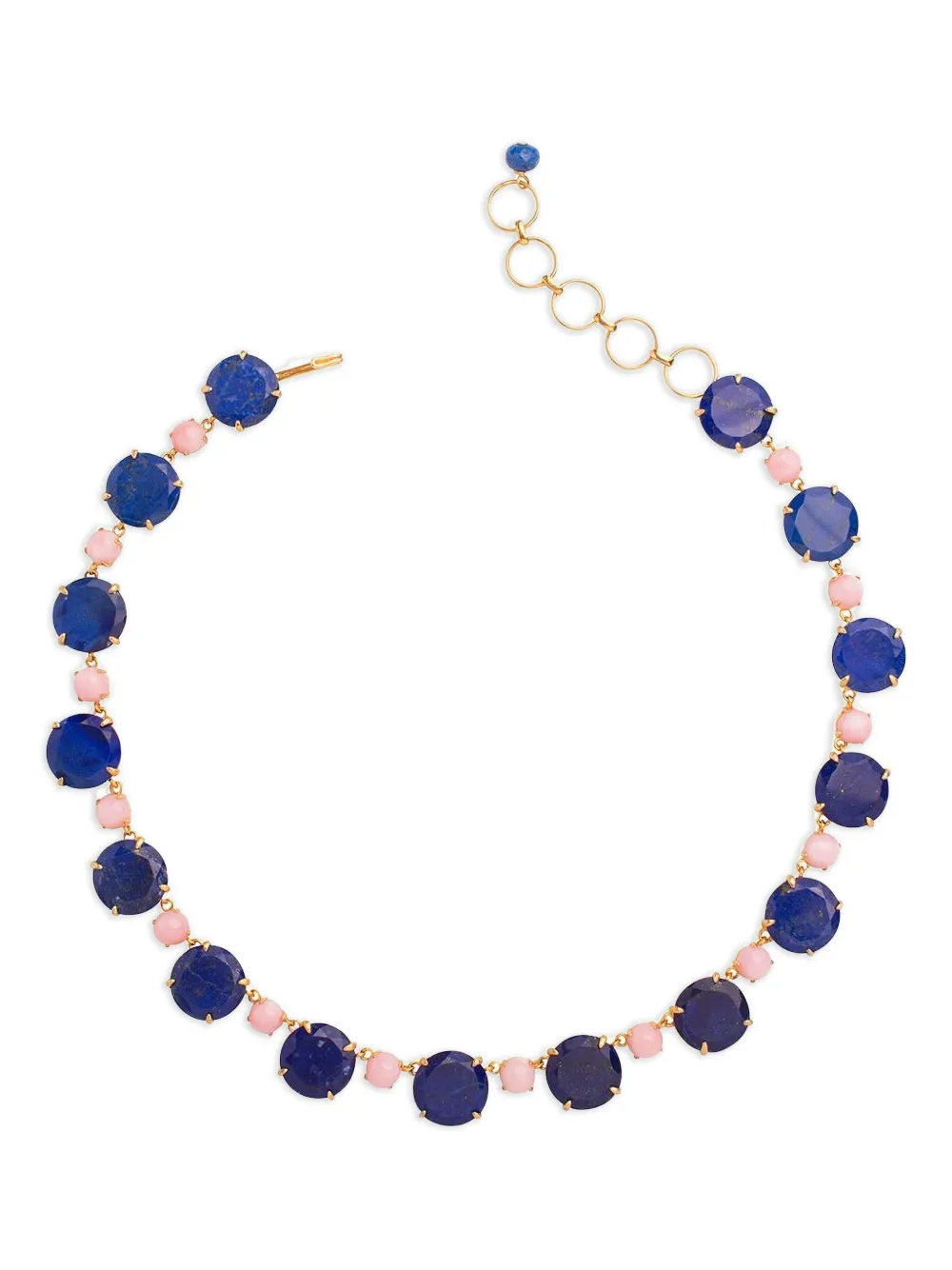 Bounkit Jewelry Lisa Lapis And Opal Necklace In Multi