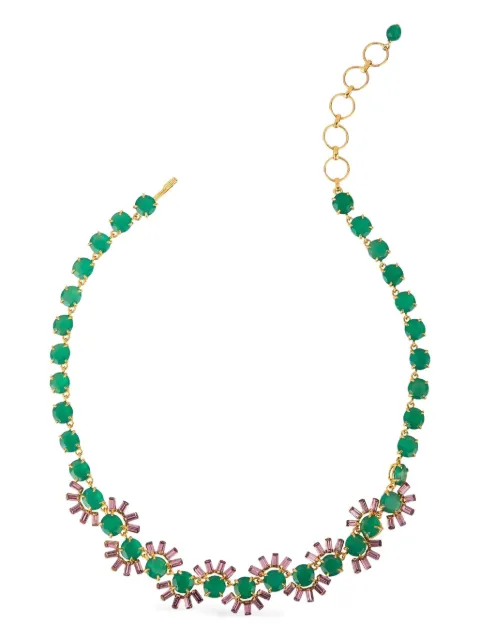 Bounkit Jewelry collar con detalles de cristal y ónix