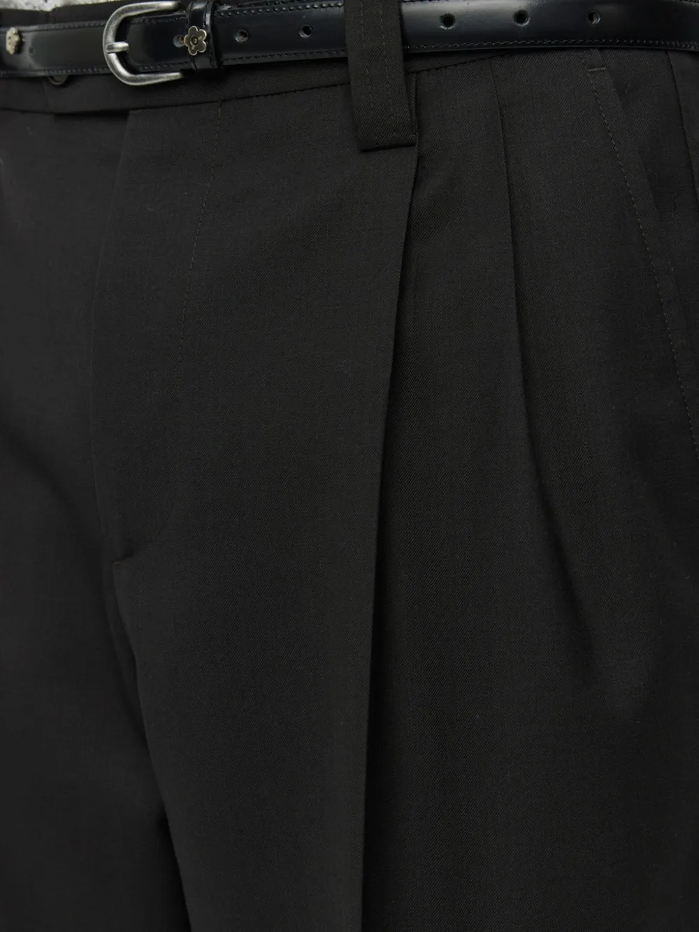 Mfpen Pleated Trousers In Black