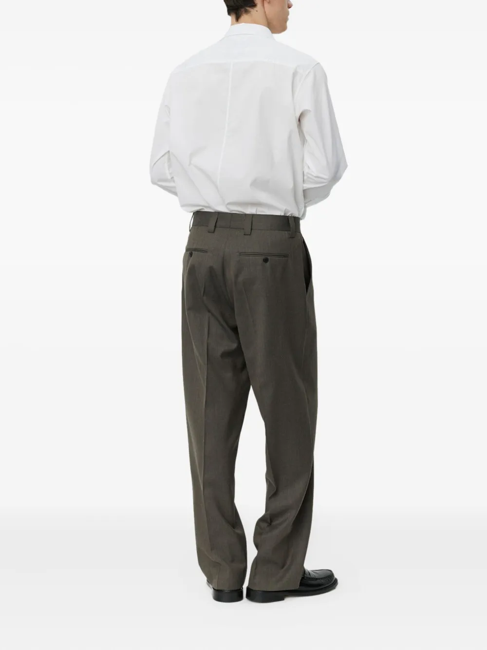 Mfpen Pleated Trousers In Green