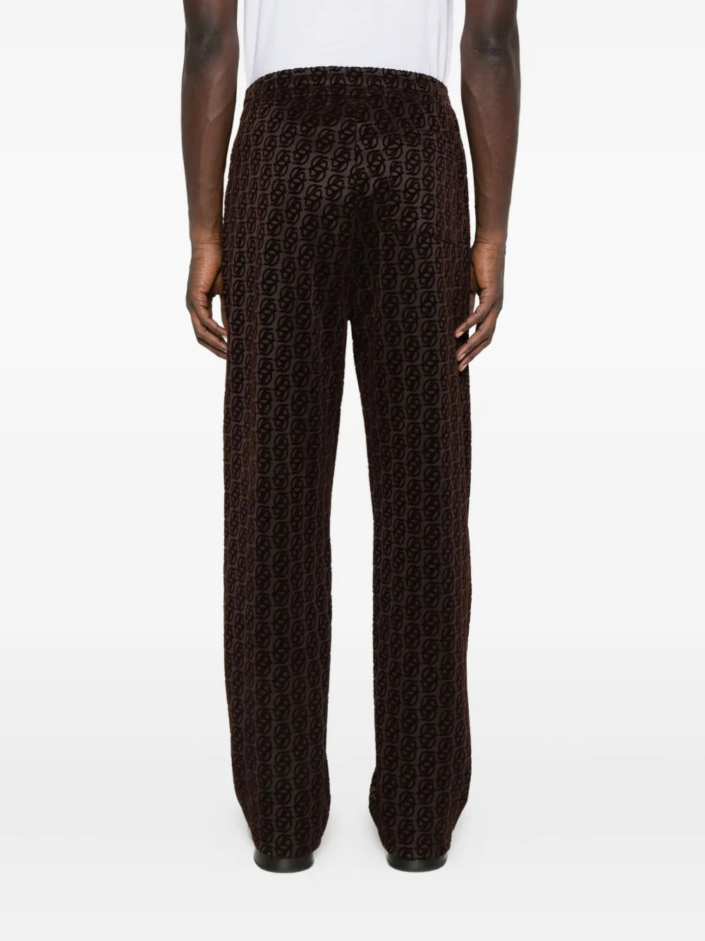 Drôle De Monsieur Broek met jacquard-patroon Bruin