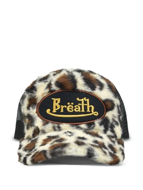 BREATH leopard-print trucker cap