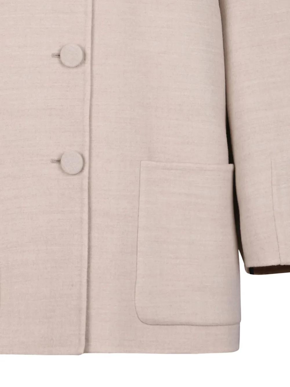 Fabiana Filippi Buttoned Patch-pocket Coat In Neutral