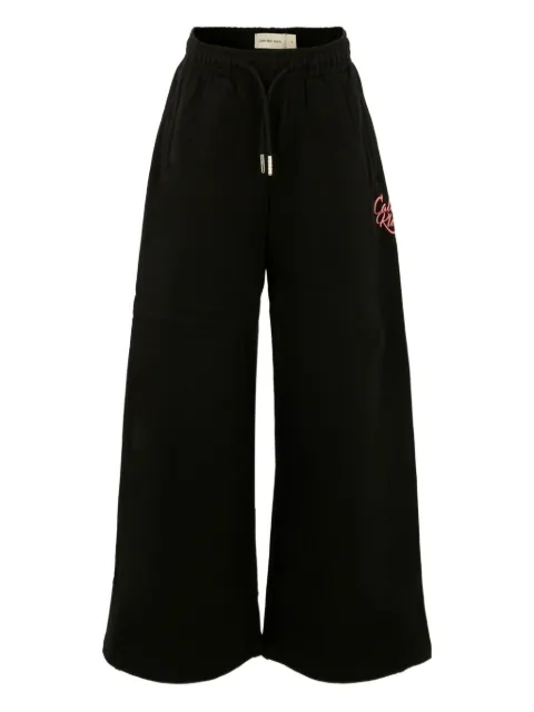 Calvin Klein Kids embroidered-logo wide-leg joggers