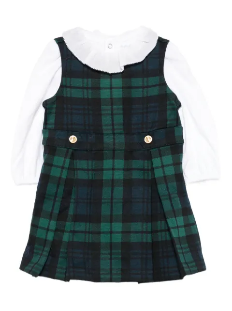 POLO RALPH LAUREN KIDS pleated plaid dress