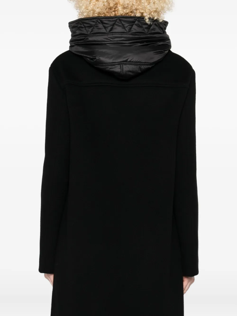 Fay Women Double Front Coat In Wool And Cashmere In Black