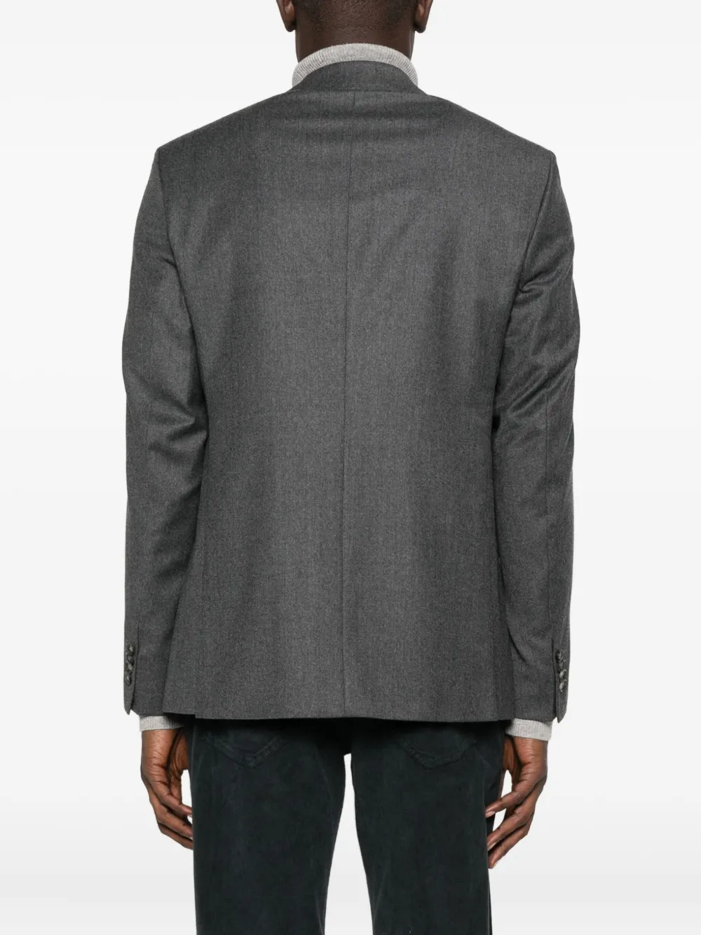 Sand Single-breasted Blazer In Gray