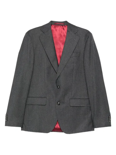 Sand single-breasted blazer