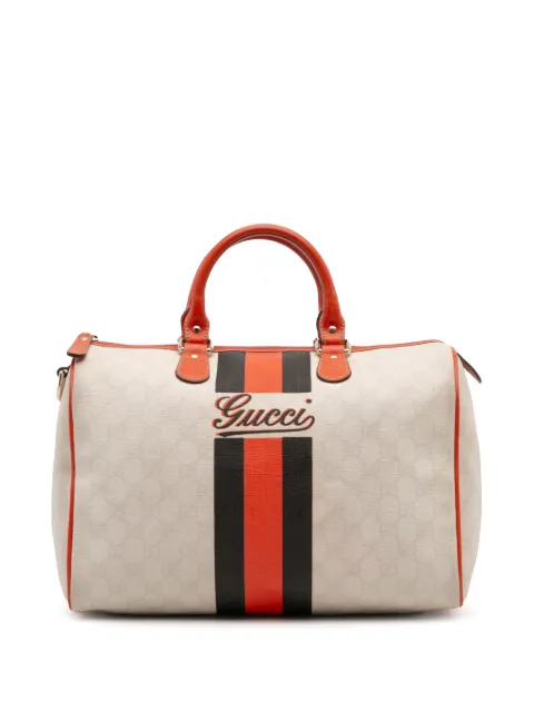 Gucci Pre-Owned 2016-2025 GG Supreme Joy Web boston bag