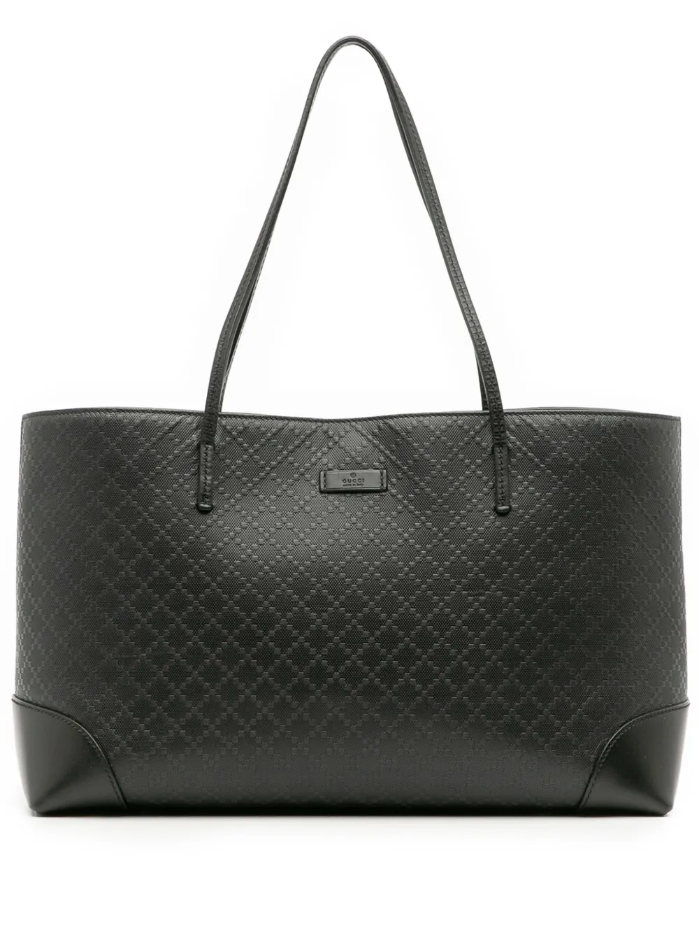Gucci Pre-Owned 2016-2025 Leather Diamante Bright Hilary Lux tote bag | Black | Image 1