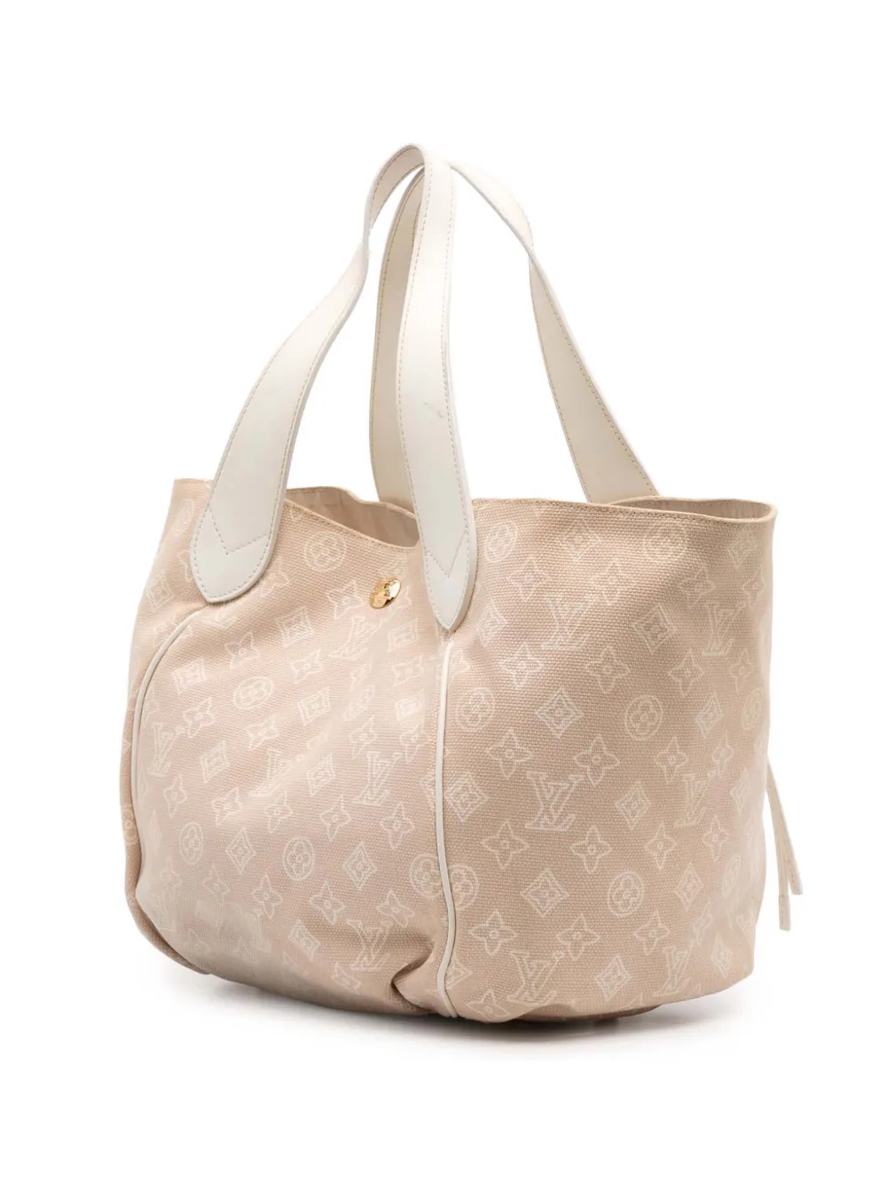 Pre-owned Louis Vuitton 2009 Monogram Cabas Ipanema Gm Tote Bag In Brown