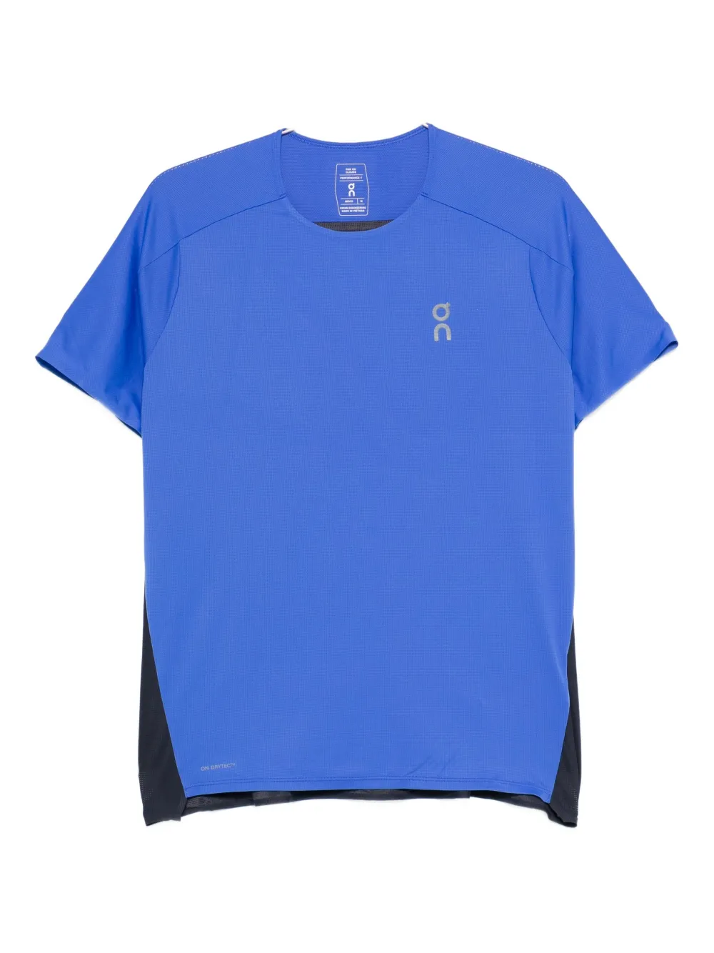 On Running Panelled Performance Top In Blue