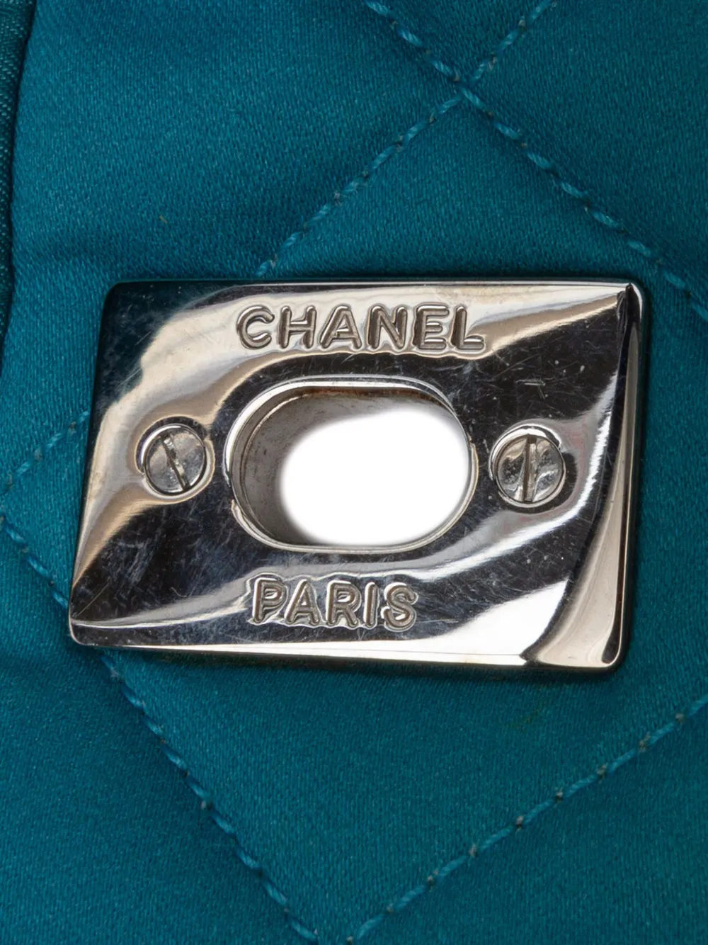 샤넬 Pre-Owned 2010-2011 CC 퀼팅 나일론 그래피티 워터컬러 쇼핑 토트 사첼 백 M54UEUK4G4WYYIK7