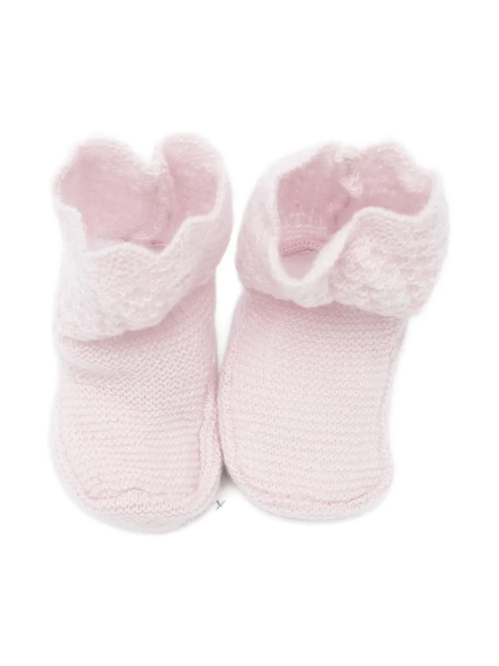 Paz Rodriguez textured-knit baby booties Pink