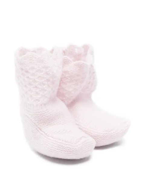 Paz Rodriguez textured-knit baby booties