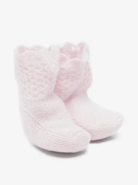 Paz Rodriguez textured-knit baby booties