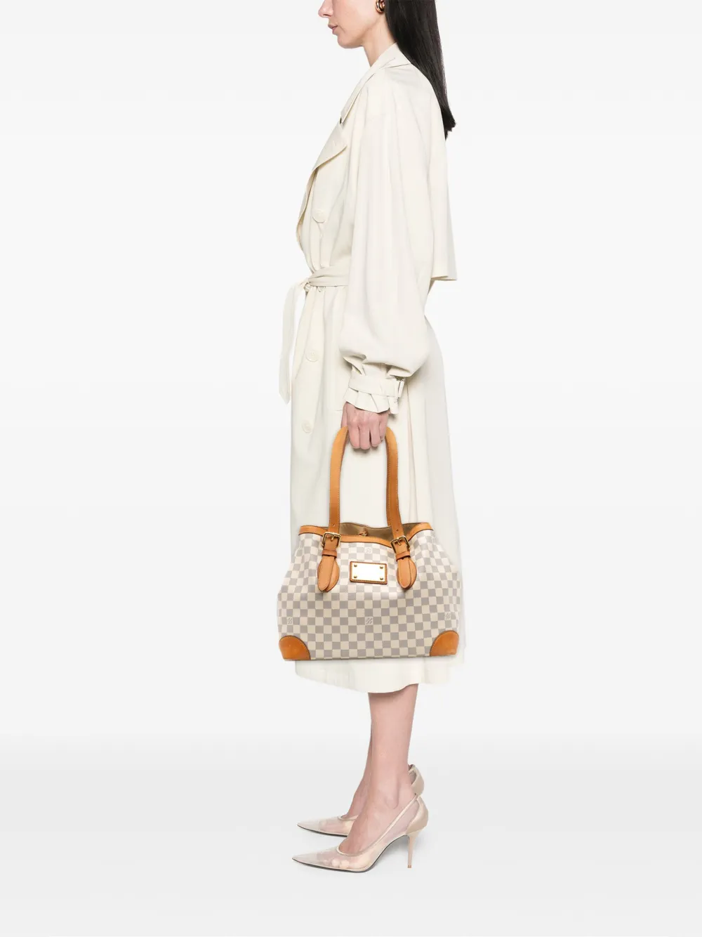 Louis Vuitton Pre-Owned 2011 Damier Azur Hampstead MM tote bag | Pre-Owned | Image 2