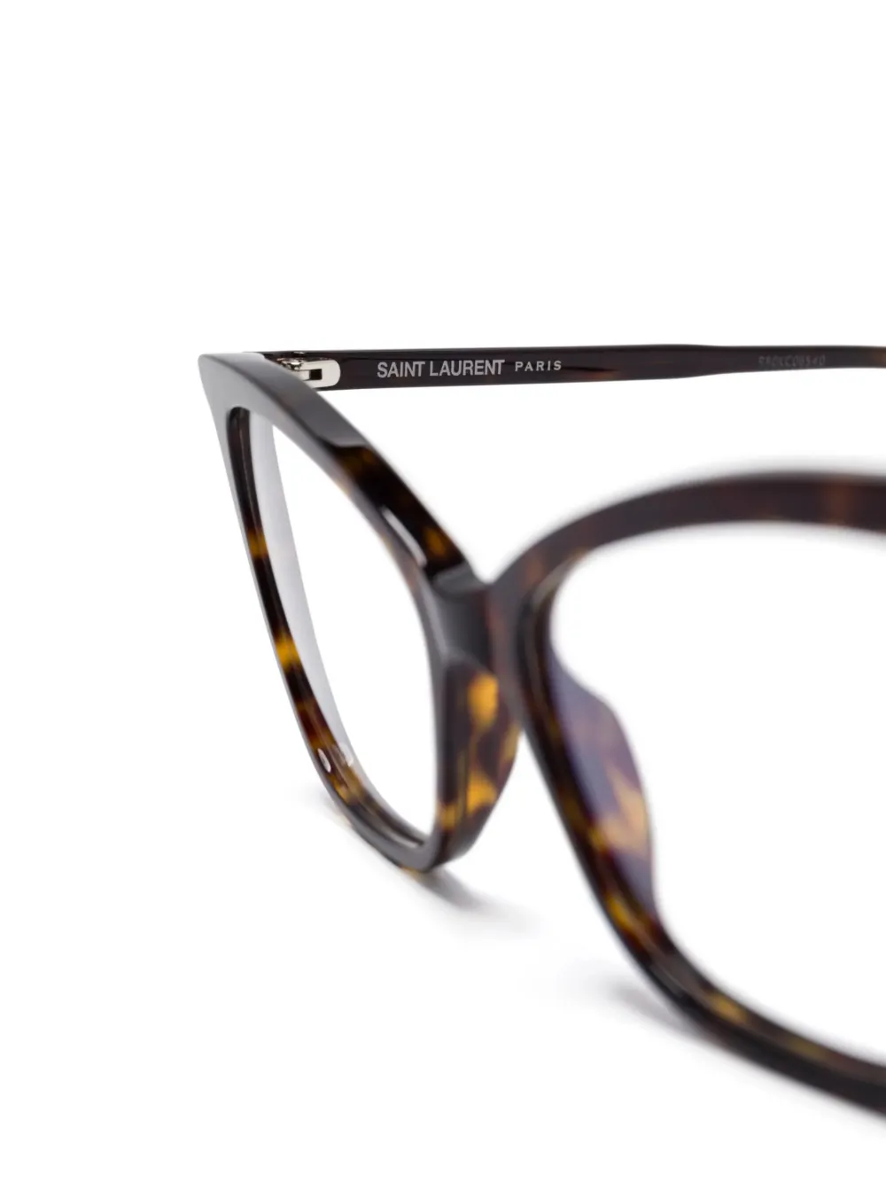 Saint Laurent Eyewear Bril met cat-eye montuur Bruin