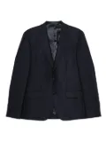 Sand single-breasted blazer - Blue