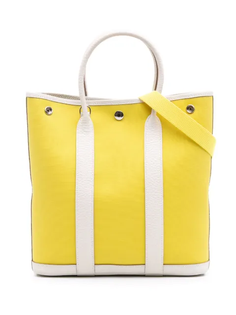 Hermès Pre-Owned 2020 Toile and Negonda Garden File 28 satchel