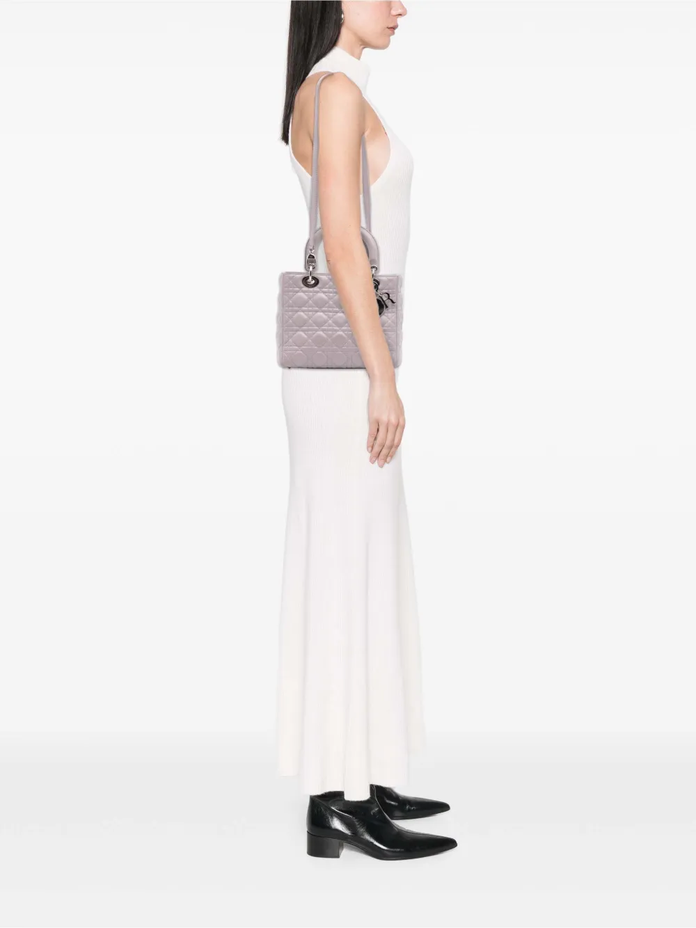 Christian Dior Pre-Owned 2011 Medium Lambskin Cannage Lady Dior satchel | Pre-Owned | Image 2