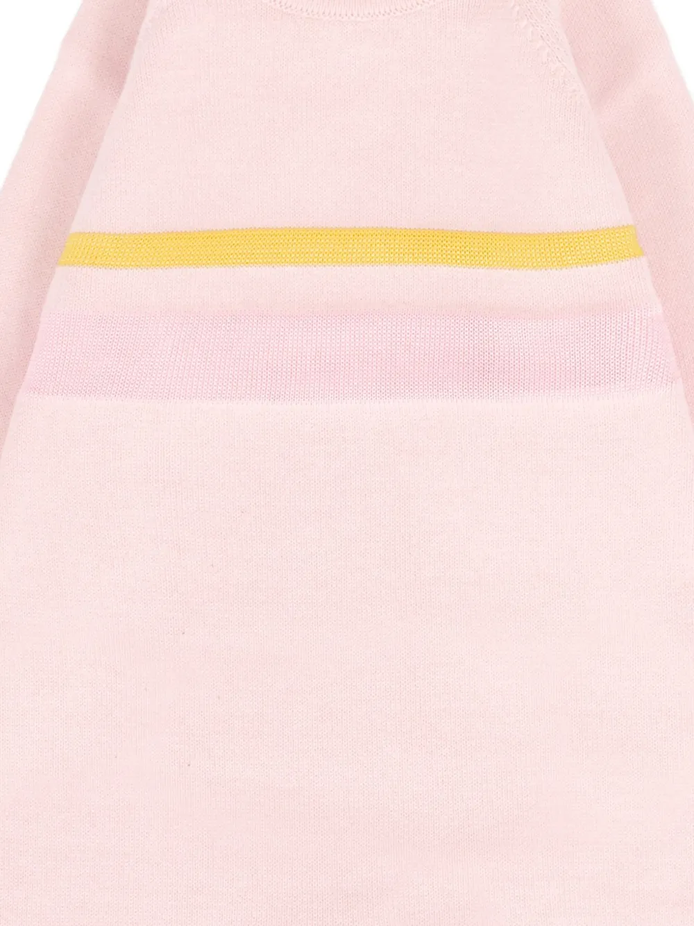 Gensami Stripe-detail Romper In Pink