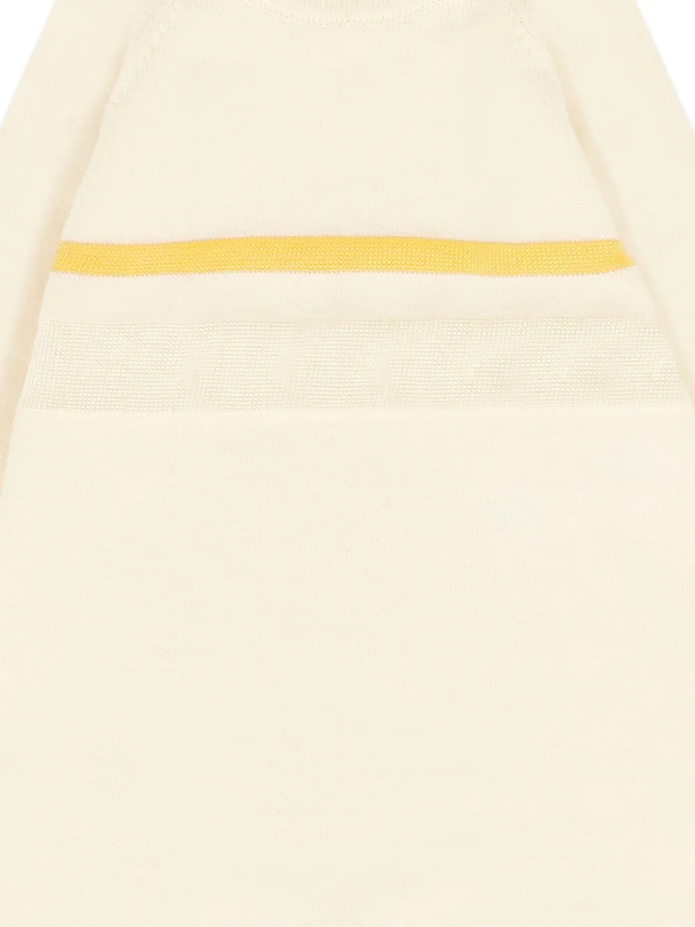Gensami Stripe-detail Knitted Romper In Yellow