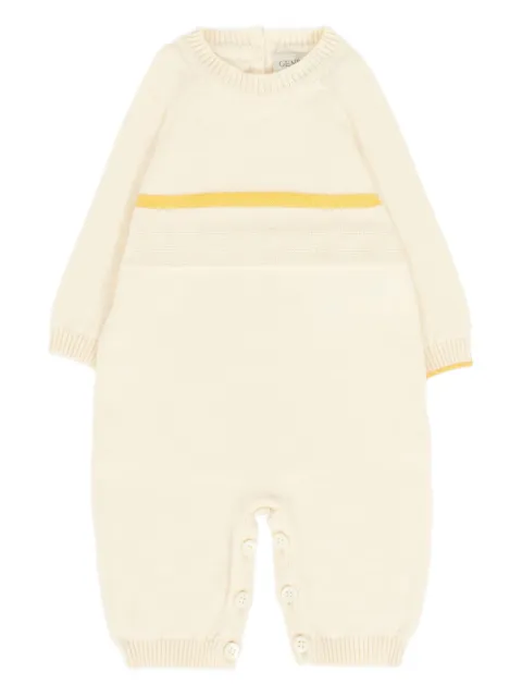 Gensami kids stripe-detail knitted romper