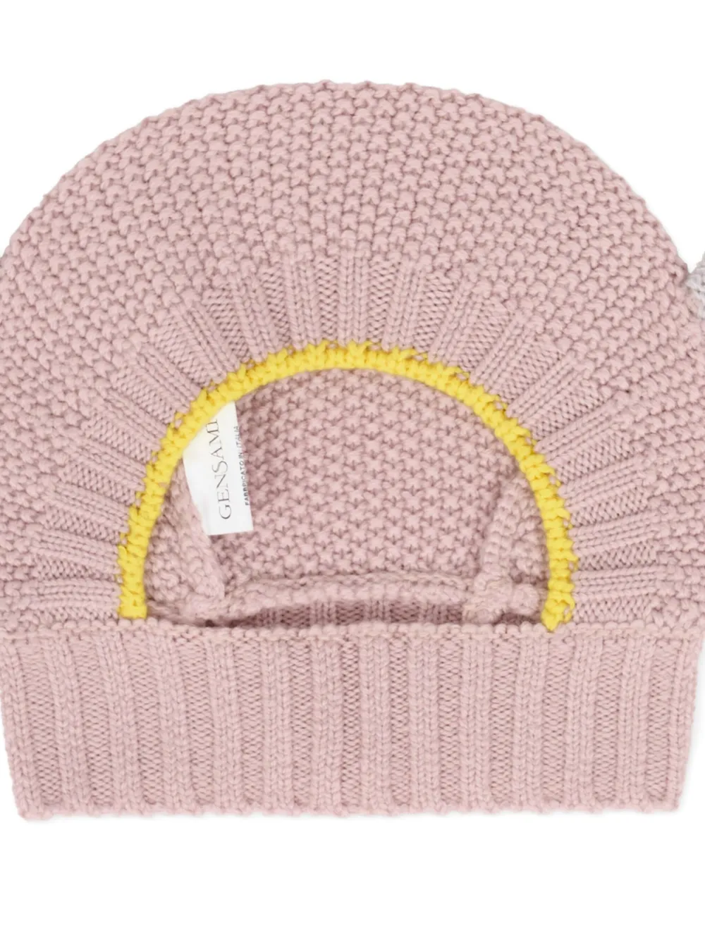 Gensami kids Wollen bivakmuts met oordetail Roze