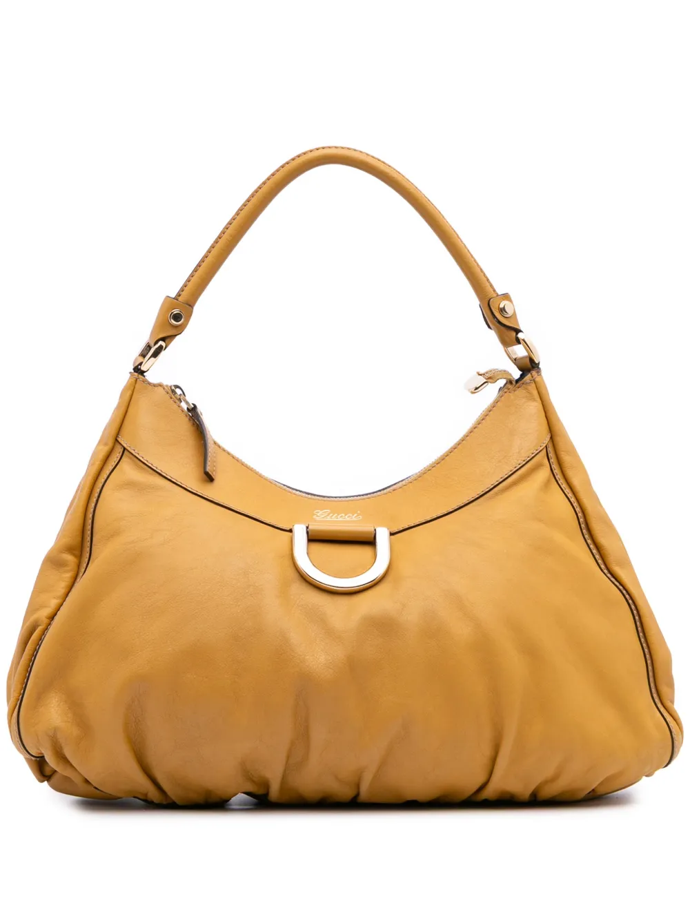 Gucci Pre-Owned 2016-2025 レザー アビー Dリング ショルダーバッグ - イエロー Gucci Pre-Owned 2016-2025 レザー アビー Dリング ショルダーバッグ - イエロー
