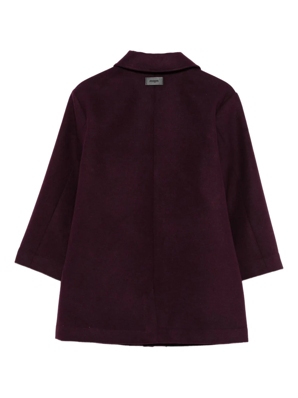 Msgm Single-breasted Coat In Red