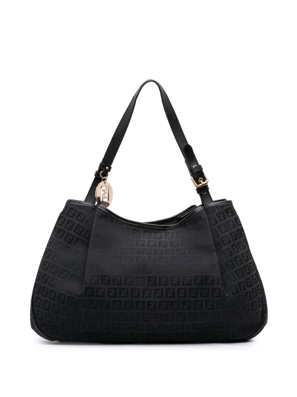 Fendi Pre-Owned 2010-2025 Zucchino Canvas shoulder bag | Black | Image 1
