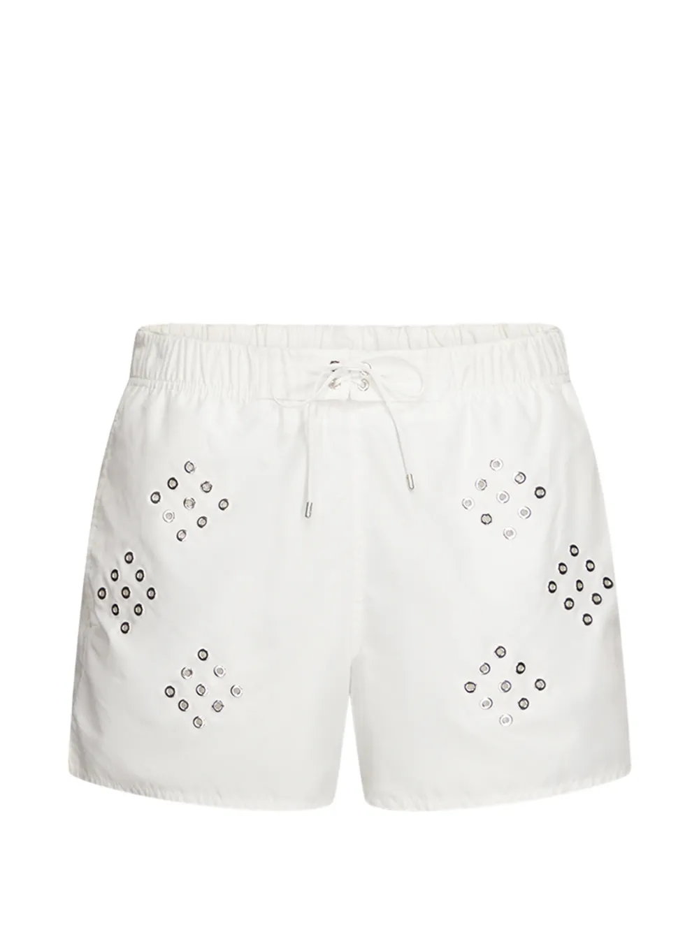 Ludovic de Saint Sernin eyelets swim shorts - Weiß