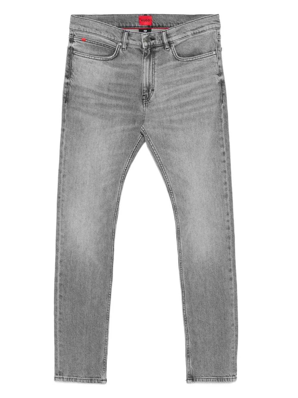 HUGO logo-plaque jeans | Grey | Image 1