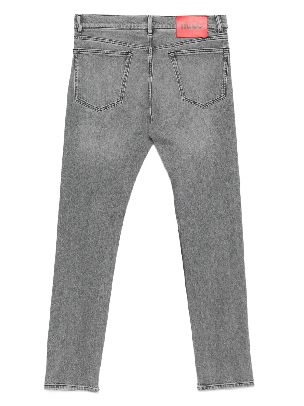 HUGO Jeans met logoplakkaat - Grijs