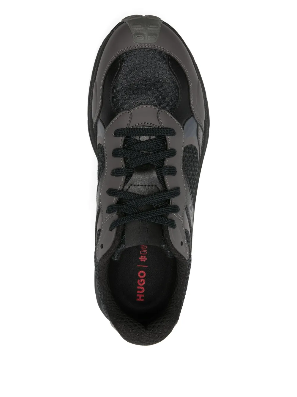 Hugo Boss Panelled Sneakers In Black