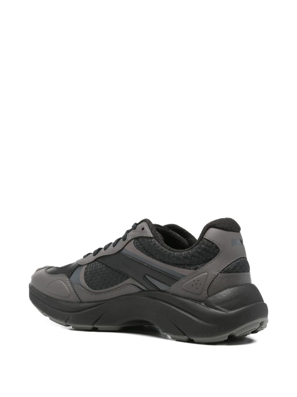 Hugo Boss Panelled Sneakers In Black