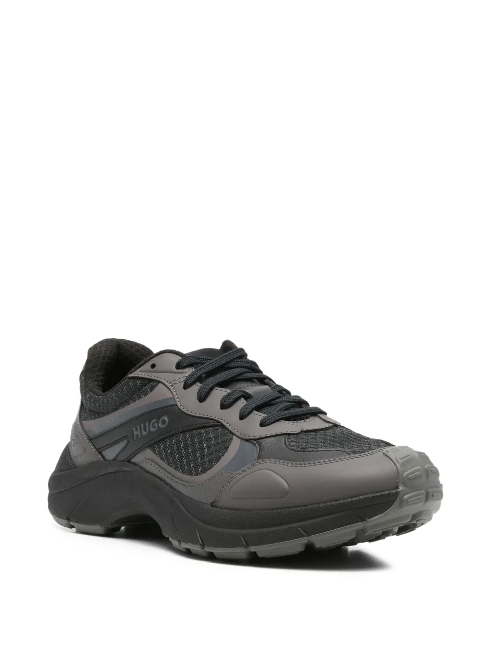 HUGO Sneakers met vlakken Zwart