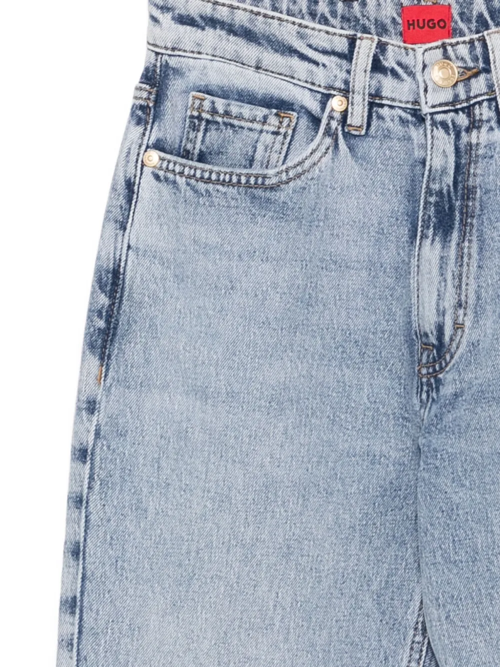 HUGO Straight jeans Blauw