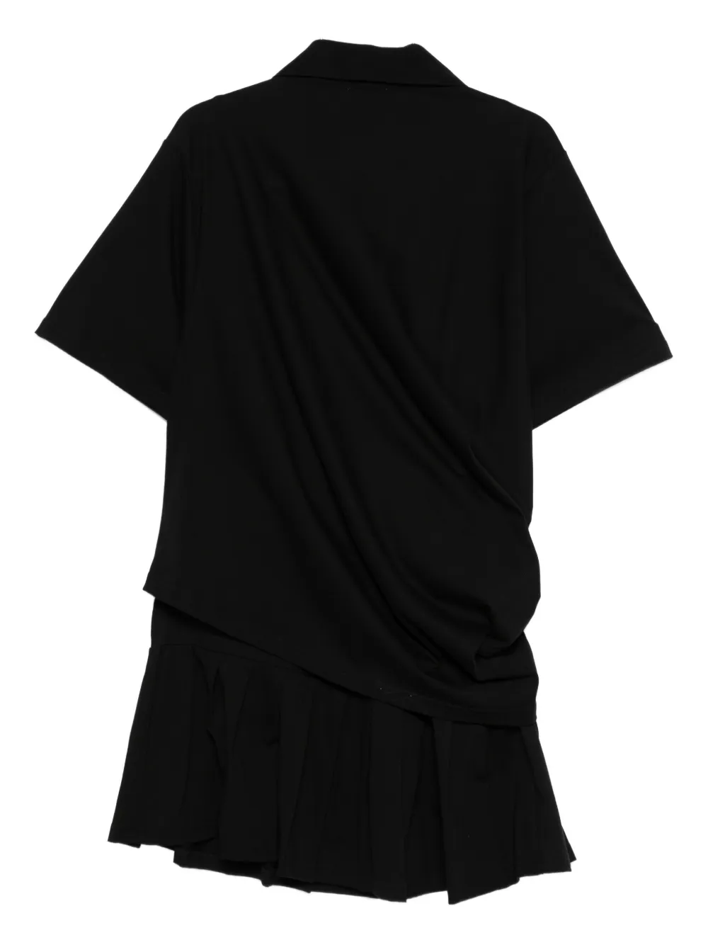 Charles Jeffrey Loverboy Topsy Turvy polo dress - Zwart