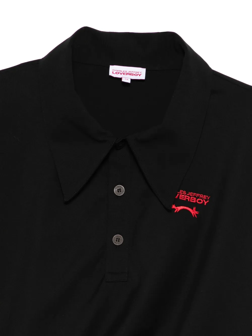 Charles Jeffrey Loverboy Topsy Turvy polojurk Zwart