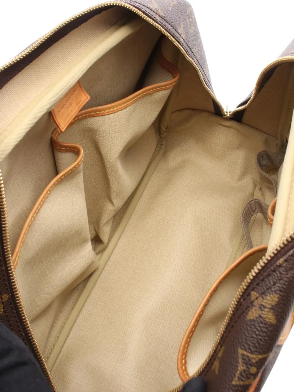 Pre-owned Louis Vuitton 2002 Monogram Deauville Handbag In Brown