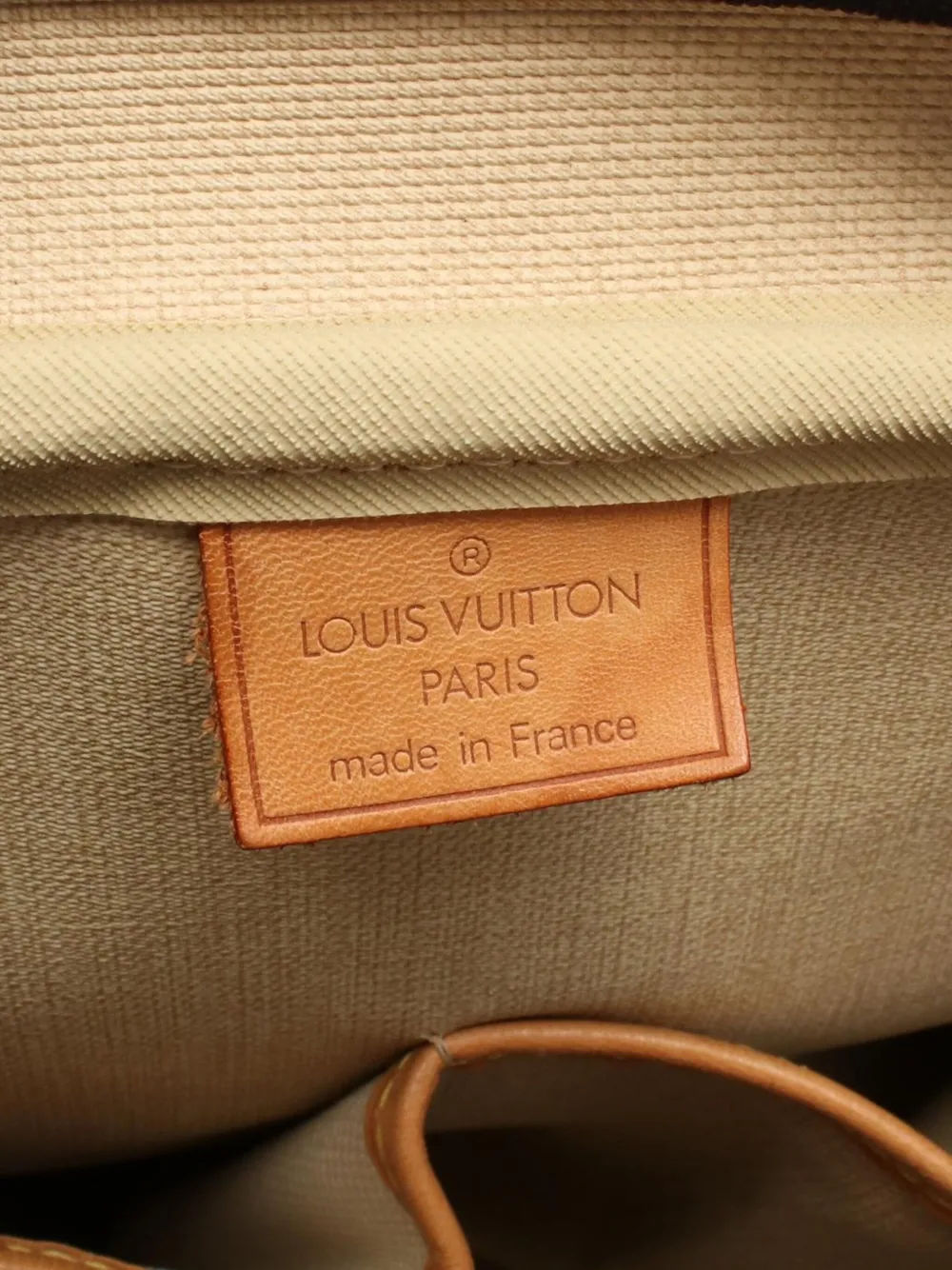Pre-owned Louis Vuitton 2002 Monogram Deauville Handbag In Brown
