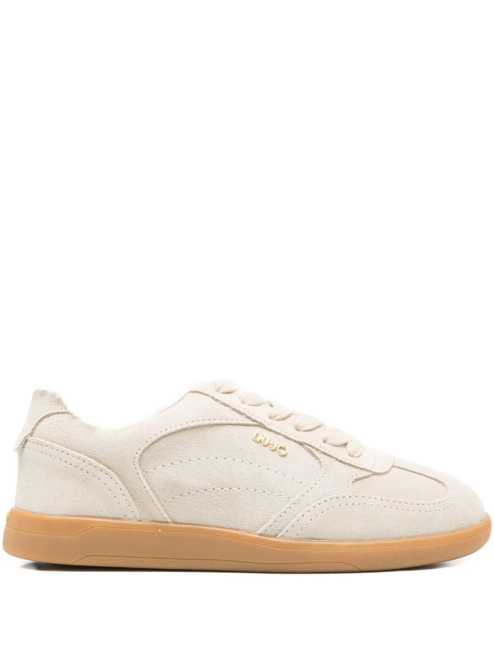 Liu •jo Suede Sneakers In Neutral