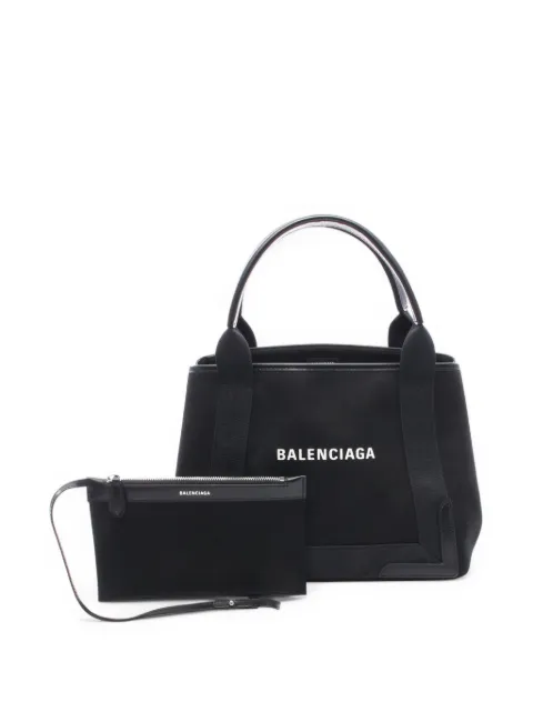 Balenciaga Pre-Owned 2000-2025 Canvas Navy Cabas S tote bag
