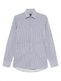 Sand checked long-sleeved shirt - Blue